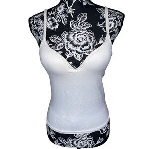 Ambrielle Seamless Padded Cami Tank Top Beach Built In Bra Summer Sexy Y2K Style